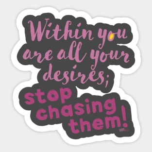 Within You-pink Sticker